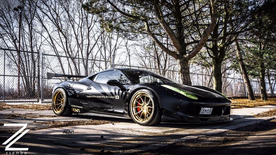 Ferrari 458 Italia by Liberty Walk on ADV.1 Wheels (ADV5.0 Track Spec CS) '2016